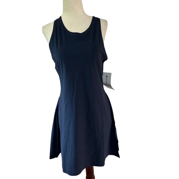 Athleta Dresses & Skirts - ATHLETA Women's Match Point Pleated Dress Size M In Navy